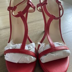 Red  Sandal  High Heels Size 5