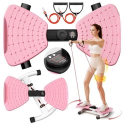 Waist Twister Machine Exercise Fitness Tool, Ab Twister Board with the Smart LED Digital Monitor, 300lbS Capacity & 20dB Ultra-Quiet, Anti-Slip Home G
