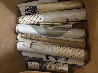 Box of renter friendly wall paper