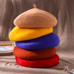 Beret Hat With Multi Colors
