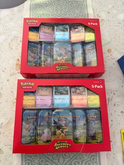 Ascended heroes 5 pack mini tins