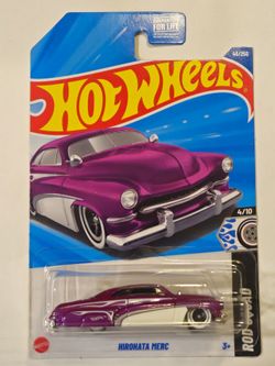 HOT WHEELS .  GEORGE BARRIS . ROD SQUAD . HIROHATA  MERC . 1951 MERCURY.