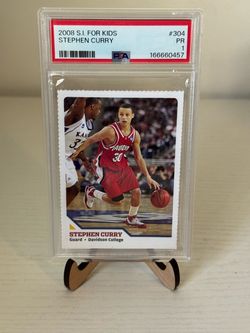 Sports Illustrated for Kids 2008 Series 4 Stephen Curry #304 Rookie Graded PSA