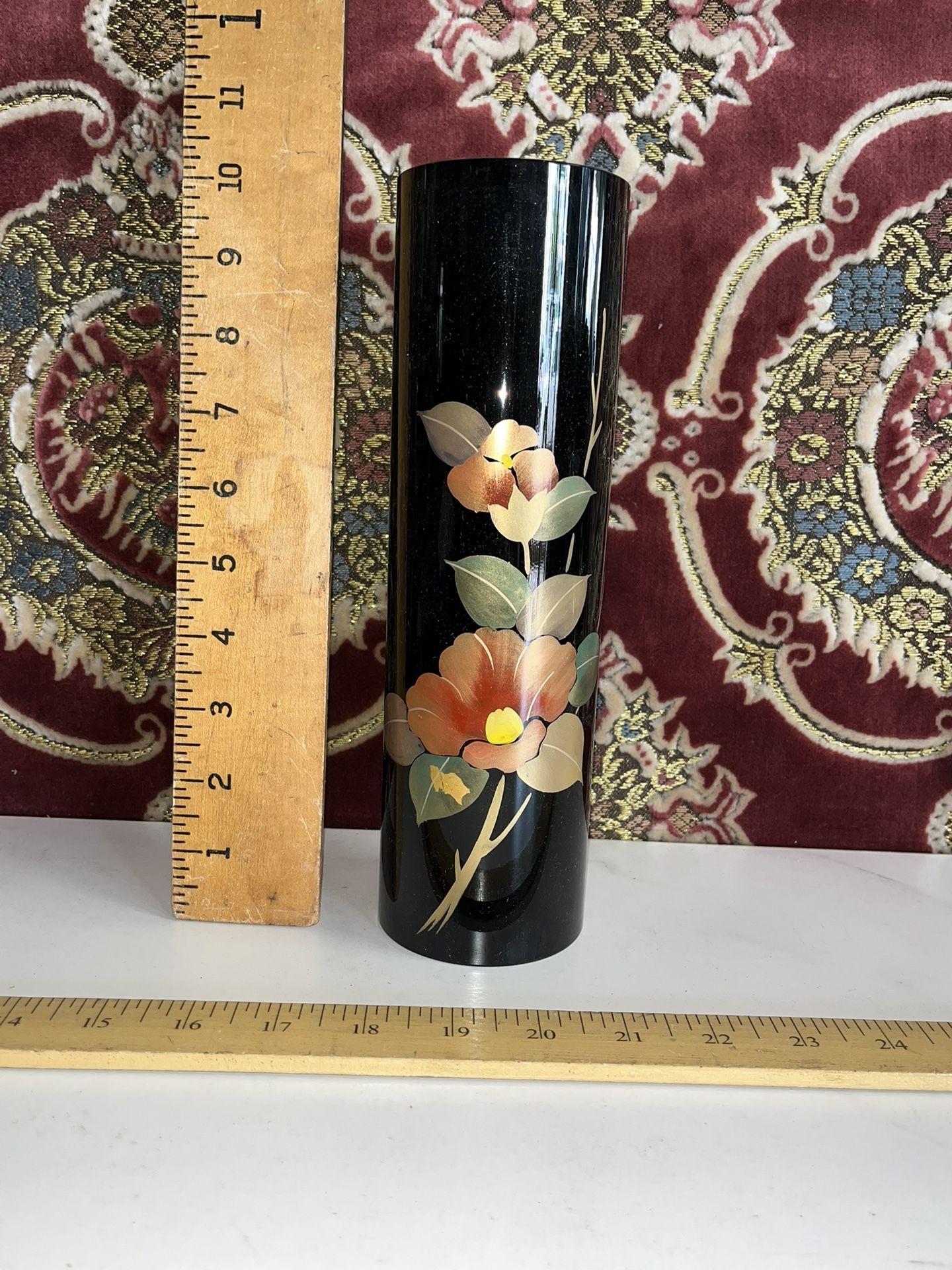 Vintage Japanese Lacquered Vase