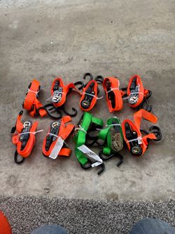 Ratchet Tie-Down Straps Lot of 10