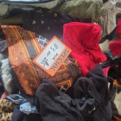 all different items and clothes 