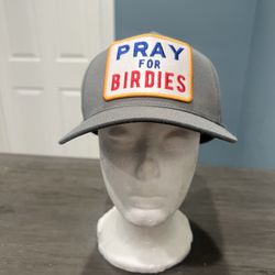 G Fore Golf G4 Pray For Birdies Snapback Hat One Size Grey NWOT