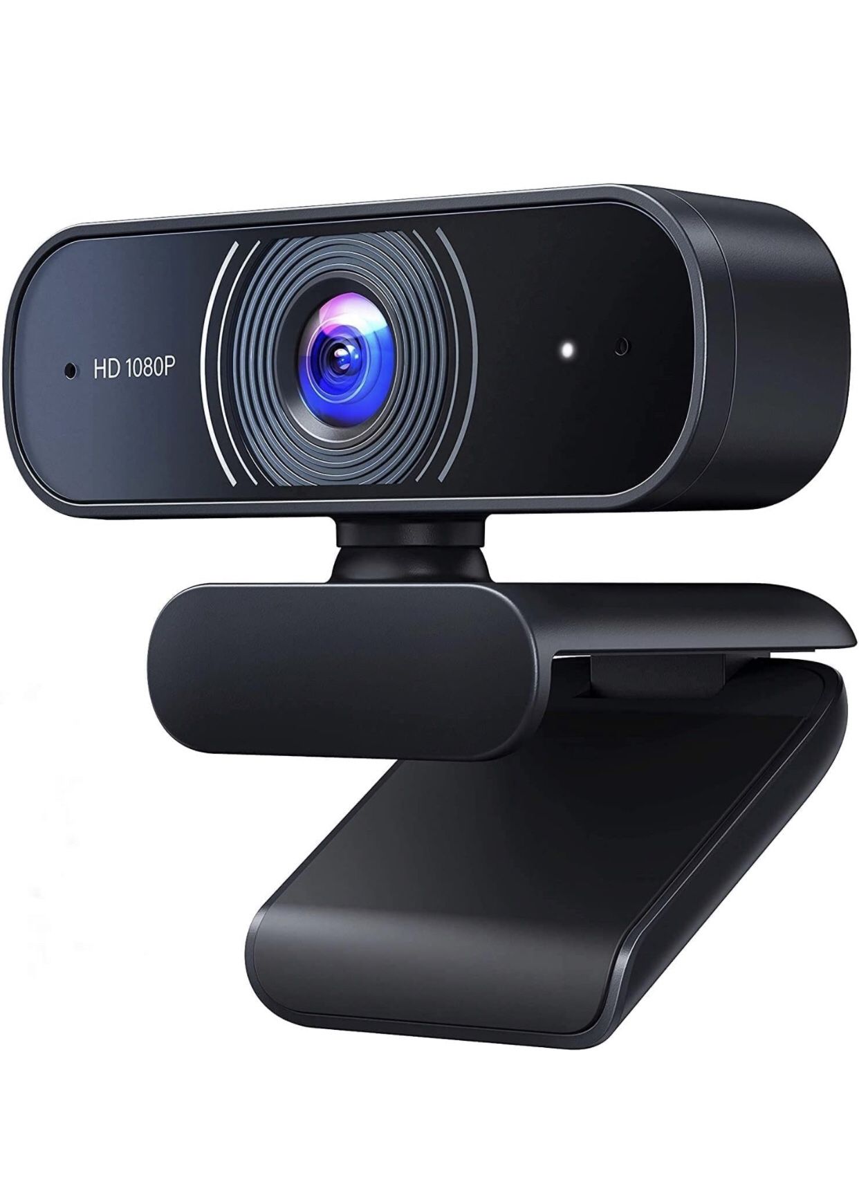 1080P Webcam, Dual Built-in Microphones, Full HD Video Camera for Computers PC Laptop Desktop, USB Plug and Play