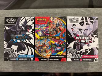 Black Bolt White Flare Mega Evolutions Bundle