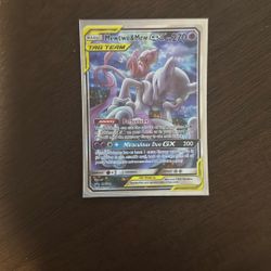 Mewtwo + Mew Tag Team Pokémon Card