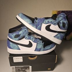 Size 1.5y - Kids Tie Dye Jordan 1's - $100