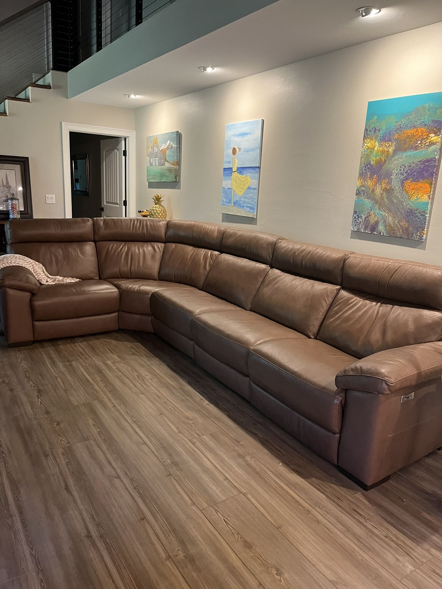 Natuzzi Leather Sectional