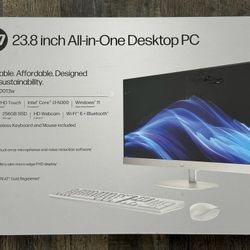 HP 24-CR0013W 23.8" All-in-One Desktop PC FHD Touchscreen Intel i3 , 8GB, 256GB SSD NEW