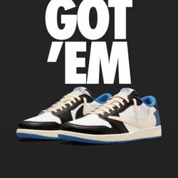 Air Jordan 1 Travis Scott Fragment Low