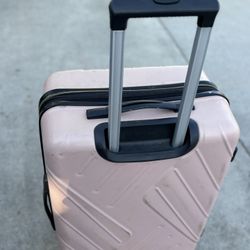 Pink Suitcase, 26 Inches And Carry-On Suitcases About 22 Inches