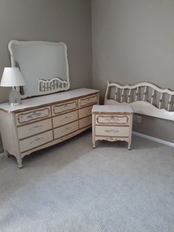 French Provincial Bedroom Set 3 Piece