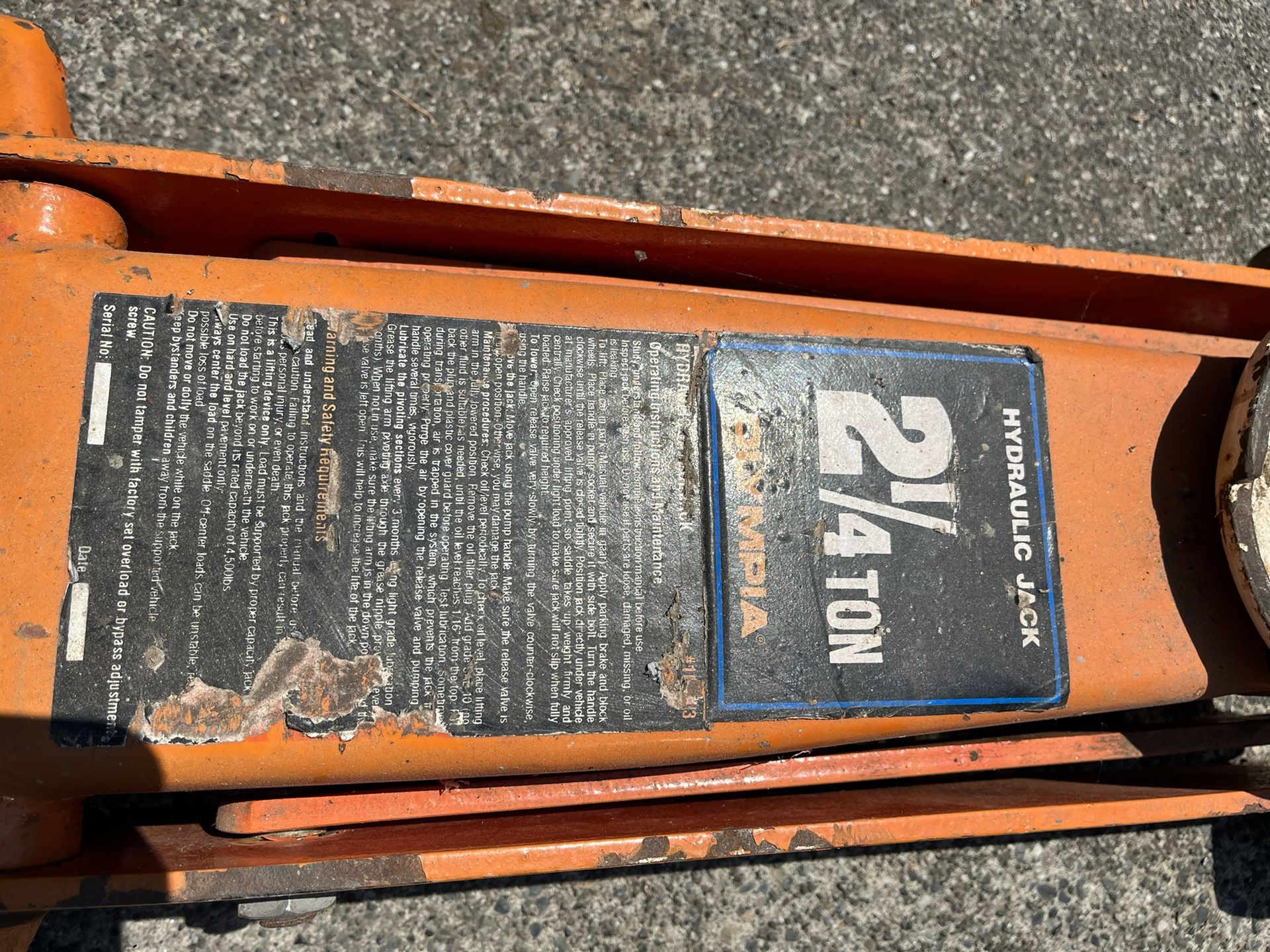 Hydraulic Floor Jack for Sale in Ferndale, WA OfferUp