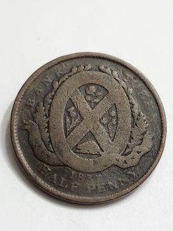 1837 Half Penny Antique Coin