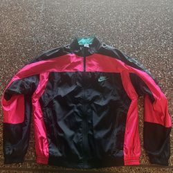Black Pink & Turquoise Nike “South Beach” Air Max Windbreaker Jacket