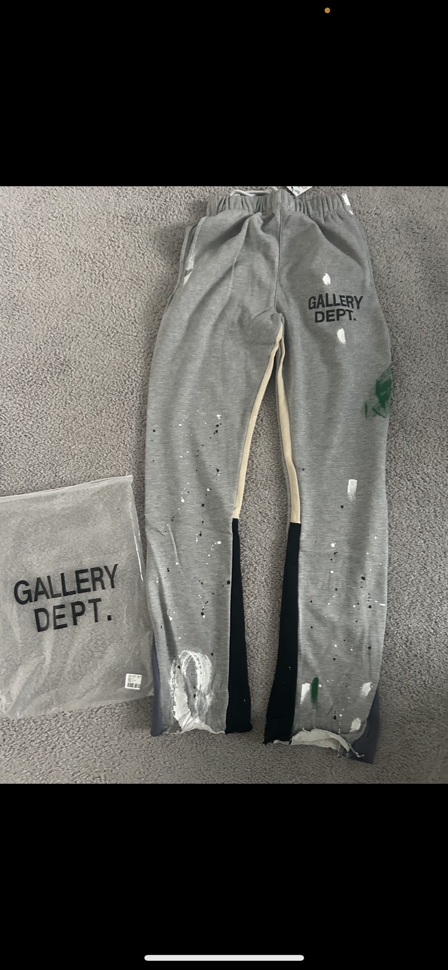 Gallery Dept. Painted Flare Sweat Pants Heather Grey