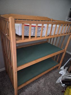 Wooden baby changer