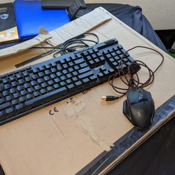 Red Dragon Gaming Keyboard, MSI Mouse 