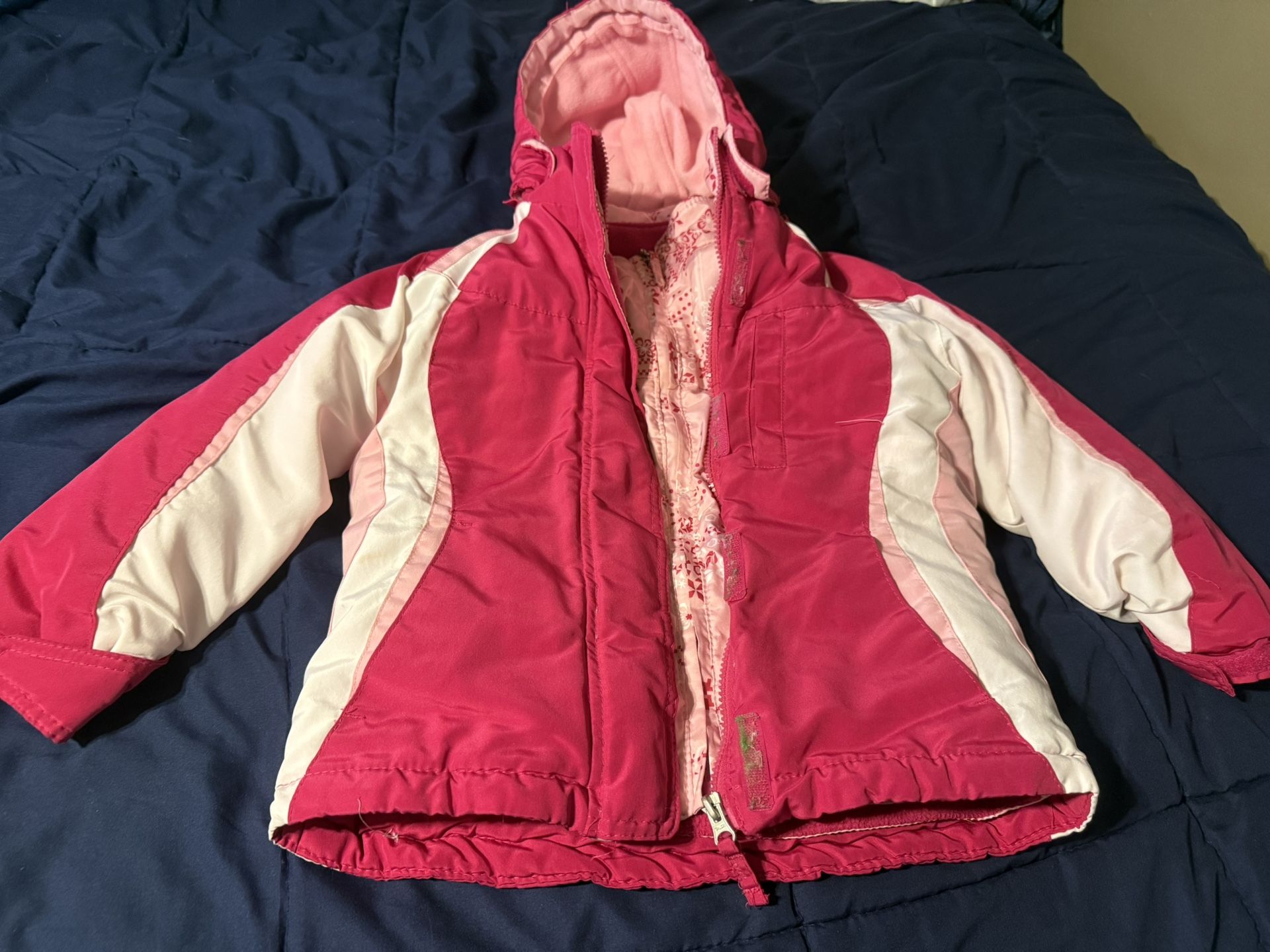 Girls Pink Snow Jacket
