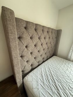 Queen Size bed frame with mattress