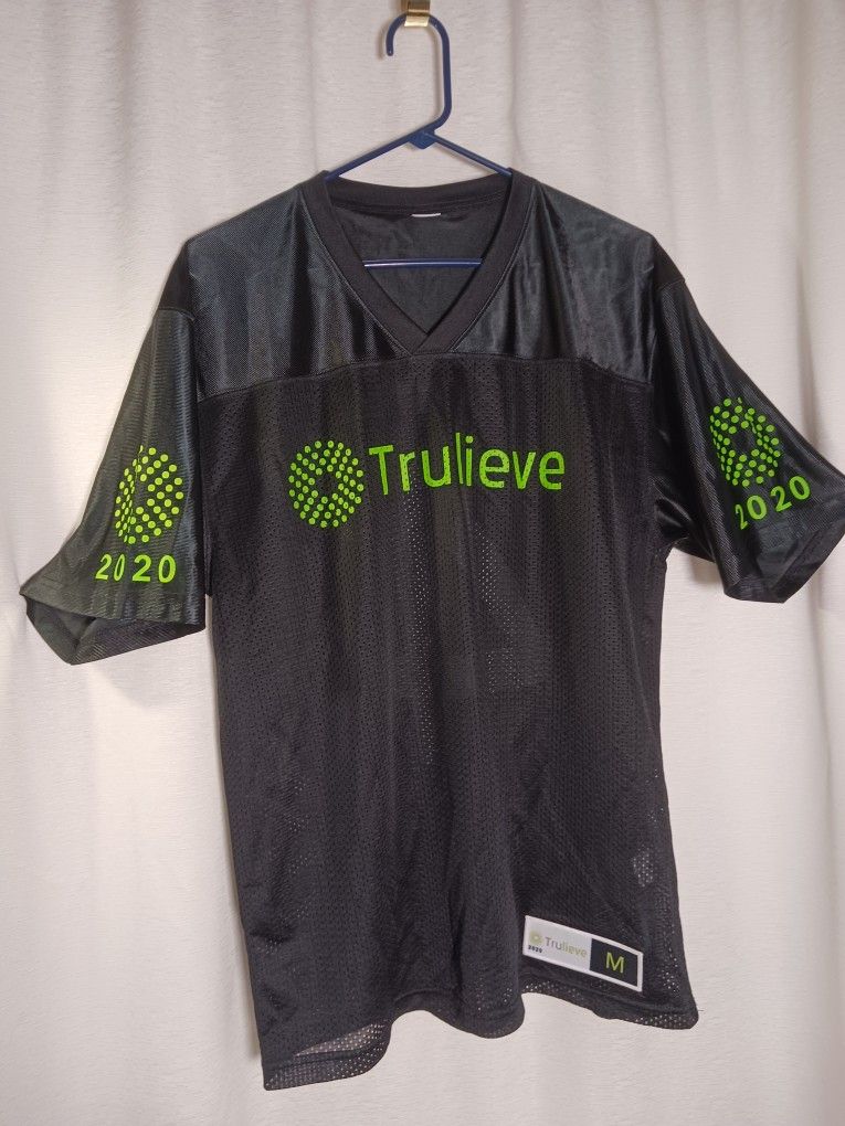 Trulieve Dispensary Jersey Short Sleeve Shirt 2020 Adult Size Med #4 Black Green