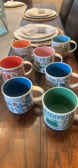 Starbucks Been There and You Are Here Series Mug Collection 11 mugs total