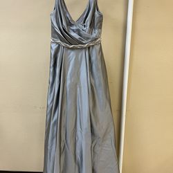 Silver David’s bridal Dress Size 10