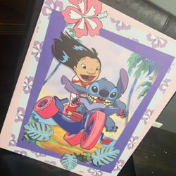 Lilo And Stitch Wall Canvas
