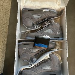 Jordan 5 Wolf Grey size 8.5 