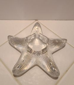 Beautiful Crystal Starfish Candle Holder