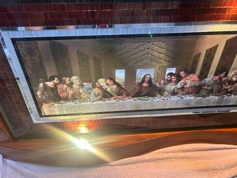 Last Supper Framed Mirror Wall Art