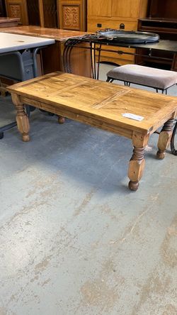 (In store) Rustic wood coffee table