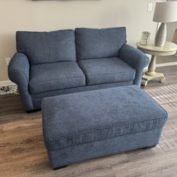 Large Loveseat And Ottoman 