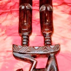 Ghanaian African Art Wood Carving 
15 1/2"" 