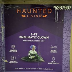 Haunted Living Zombie Clown Halloween Animatronic