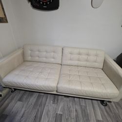 MORABO Sofa, Grann/Bomstad beige/metal