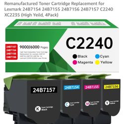Lexmark C2240 XC2235 Toner Replacement Cartridges 