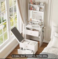 All white vanity mirror brand new