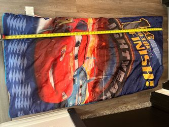 Disney Pixar lightning McQueen sleeping bag