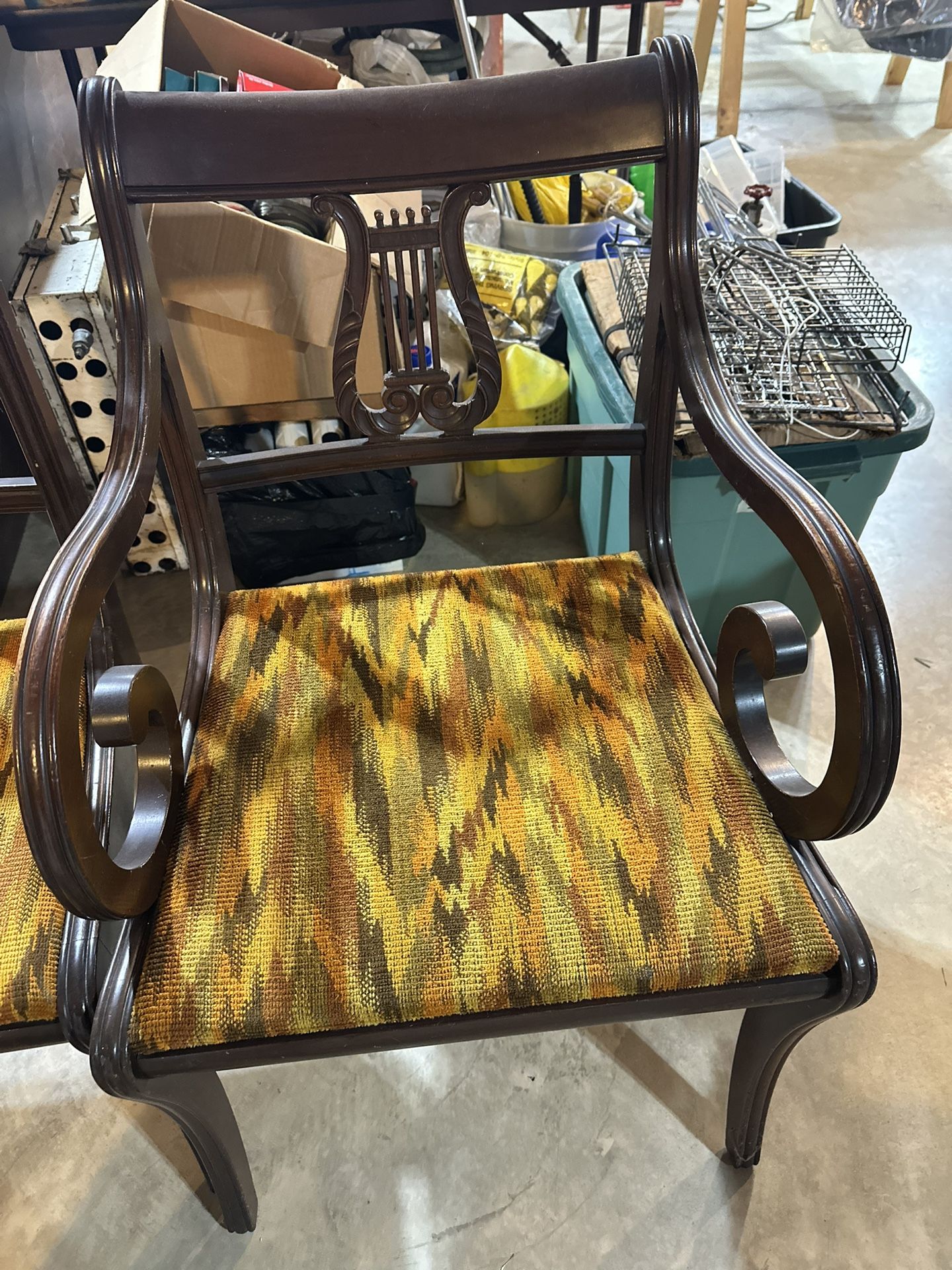 Vintage Harp Back Chairs