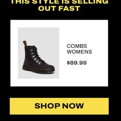 🔥Classic Dr. Martens Brand  New– Women’s Size 10 🔥