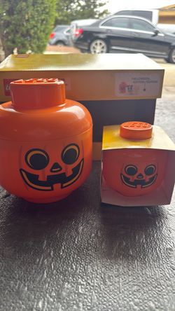 Lego storage PUMPKIN heads
