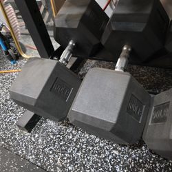 100 Lb Hex Dumbbell Set