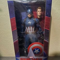 NECA 18" in. Captain America 1/4 Scale Civil War Chris Evans NIB
