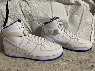 Brand New Nike Air Force White High Royal Blue Contrast Stitch