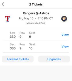 Astros tickets